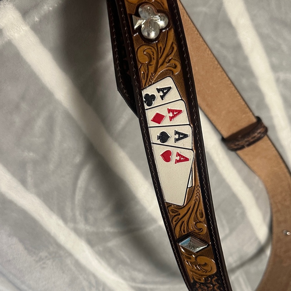 Tony Lama Aces Design Belt